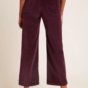 AG Adriano Goldschmied Cropped Velvet Wide Leg Pants “The Etta” (size 27) NWT